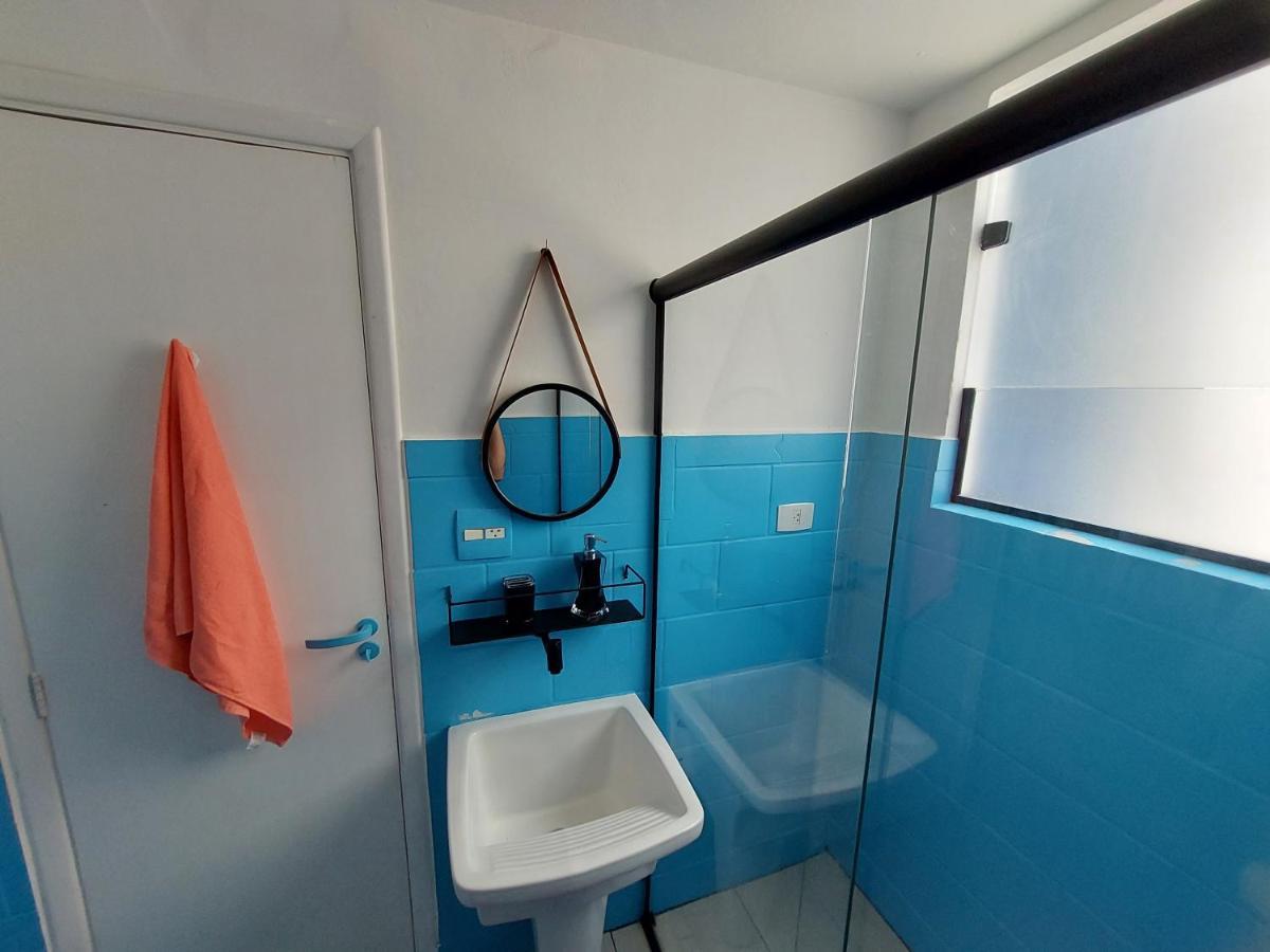 Sala Living Na Av Da Praia. Apartment Santos (Sao Paulo)